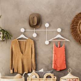 Wallity Dama-B Gancho de Pared de Metal Blanco